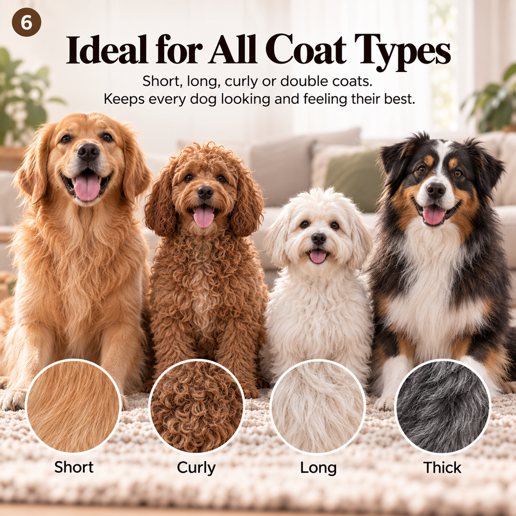 FurMate™ 7-in-1 Pet Grooming Vacuum Kit – dog grooming vacuum kit with attachments that collects loose fur while you groom, photo 5 of 8