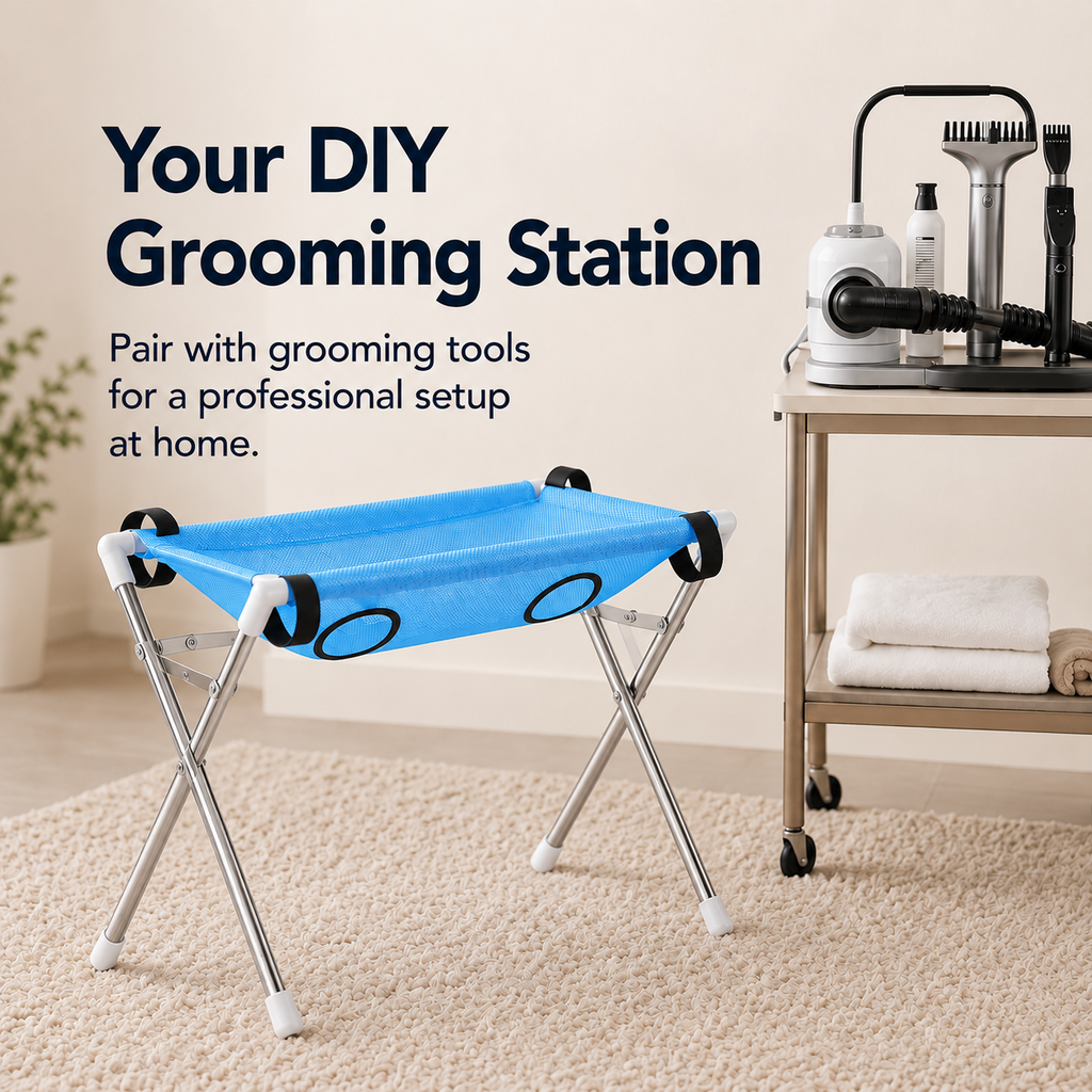 EasyWash™ Foldable Dog Bath Stand – foldable dog bath stand with supportive mesh hammock, photo 5 of 11