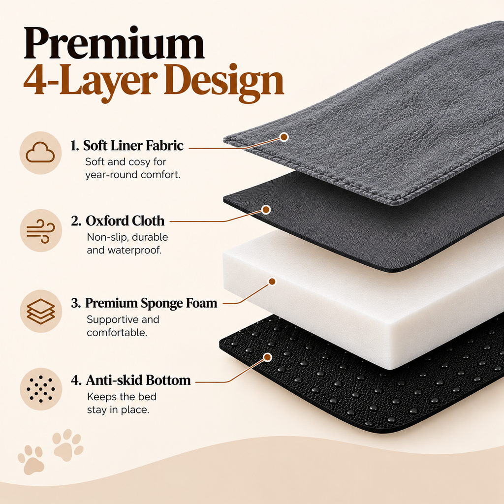 CloudRest™ Orthopedic Dog Bed – plush memory foam dog bed with raised sofa-style sides, photo 6 of 9