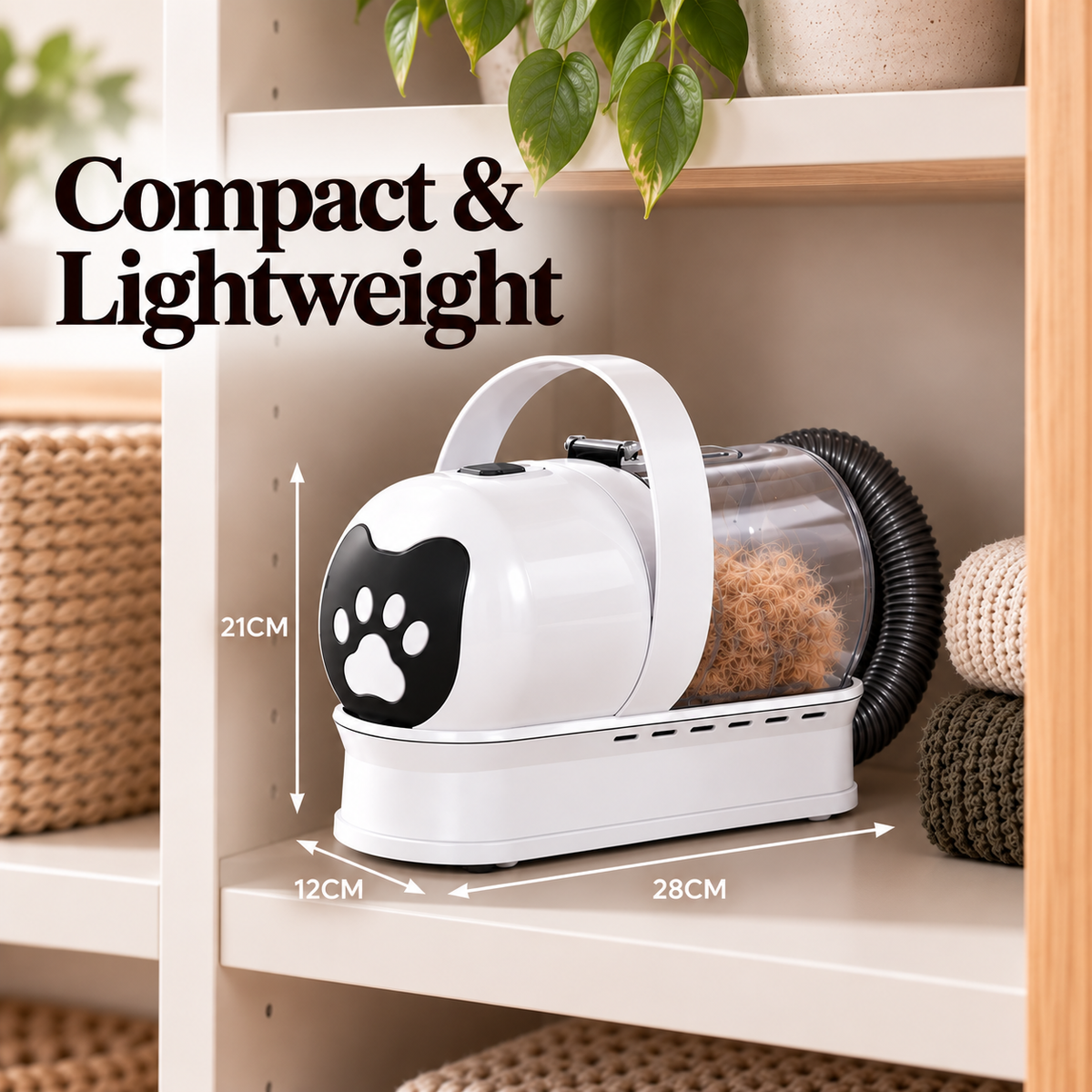 FurMate™ 7-in-1 Pet Grooming Vacuum Kit – dog grooming vacuum kit with attachments that collects loose fur while you groom, photo 7 of 8